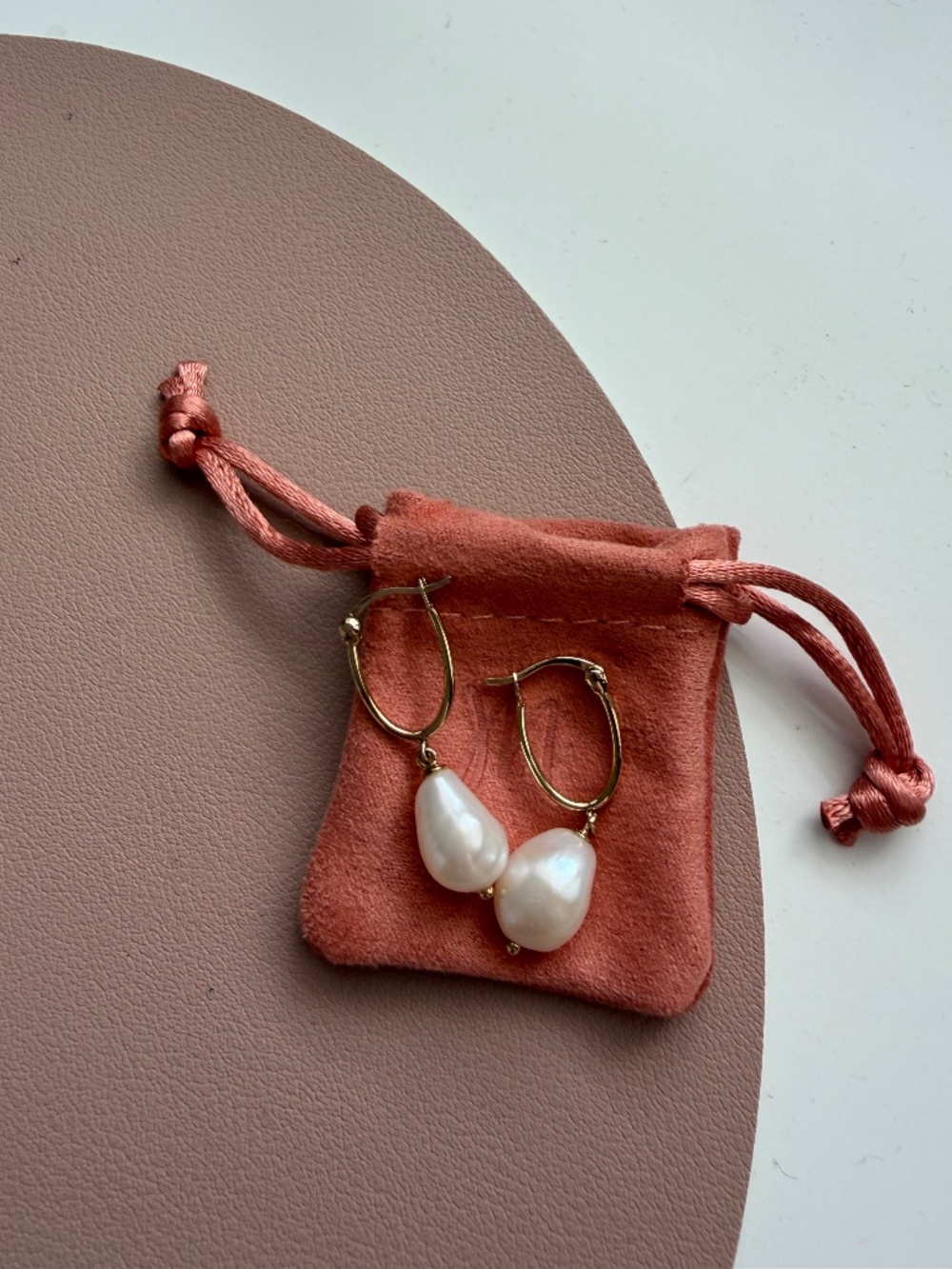 Mejuri Freshwater Pearl 18k gold vermeil earrings